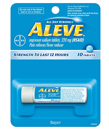 Product Cover Aleve Tablets with Naproxen Sodium, 220mg (NSAID) Pain Reliever/Fever Reducer, 10 Count