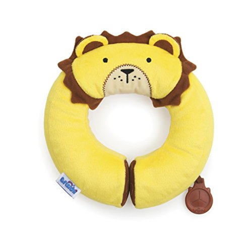 Product Cover Trunki Kid's Travel Neck Pillow with Magnetic Child's Chin Support - Yondi Small Leeroy Lion (Yellow)