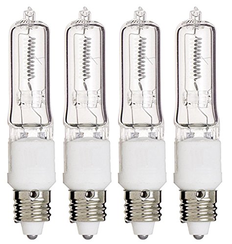 Product Cover (Pack Of 4) Q75CL/MC - 75 Watt JD T4 E11 Mini Candelabra Base 120V Clear Light Bulbs