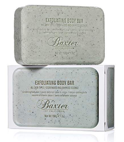 Product Cover Baxter of California Men's Exoliating Body Bar Soap for Men| Cedarwood and Oak Moss Essence | 7 oz