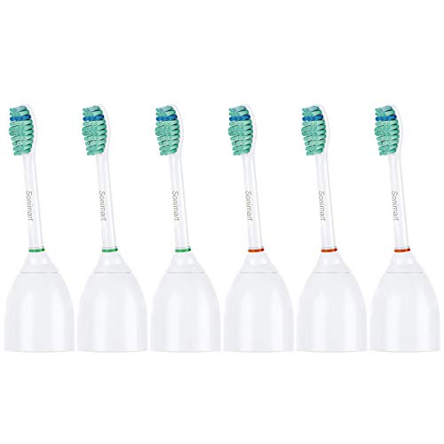 Product Cover Sonimart Standard Replacement Toothbrush Heads Compatible with Sonicare e-Series HX7022, 6 Pack Standard, fits Sonicare Advance, CleanCare, Elite, Essence and Xtreme Sonicare Brush Handles