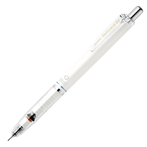 Product Cover Zebra DelGuard 0.5mm Lead Mechanical Pencil, White Body (P-MA85-W)