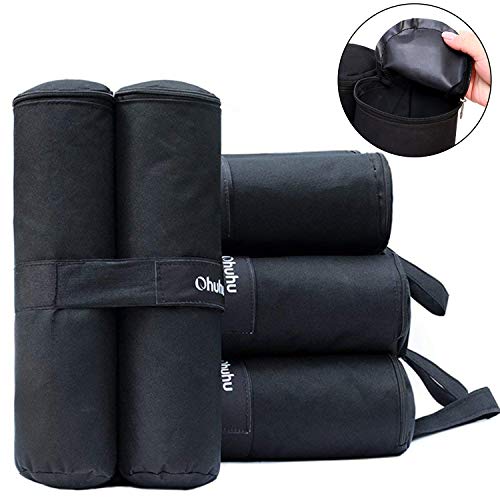 Product Cover Ohuhu Canopy Weight Bags for Pop up Canopy Tent, Sand Bags for Instant Outdoor Sun Shelter Canopy Legs, 4-Pack (Bags Only, Sand Not Included)