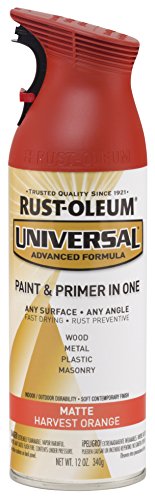 Product Cover Rust-Oleum 282814 Universal All Surface Spray Paint, 12 oz, Matte Harvest Orange