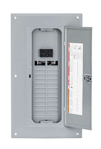 Product Cover Square D by Schneider Electric HOM2448M125PC Homeline 125 Amp 24-Space 48-Circuit Indoor Main Breaker Load Center with Cover (Plug-on Neutral Ready),