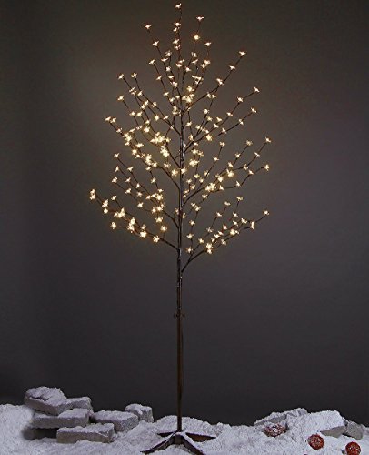 Product Cover LIGHTSHARE 6Ft 208L LED Lighted Cherry Blossom Tree, Warm White, Decorate Home Garden, Summer, Wedding, Birthday, Christmas Holiday, Party, for Indoor and Outdoor Use