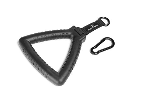 Product Cover Bionic Body Tri-Grip Single Handle with Carabiner Clip Workout Resistance Tube Accessory BBTG-005