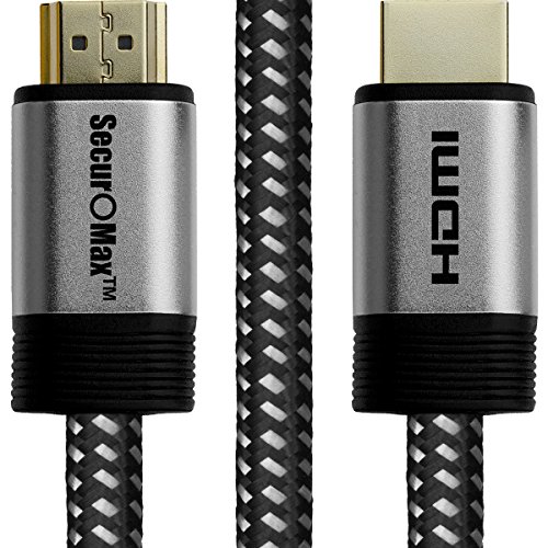 Product Cover SecurOMax HDMI Cable (4K 60Hz, HDMI 2.0, 18Gbps) with Braided Cord, 6 Feet