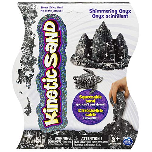 Product Cover Kinetic Sand, 1Lb Shimmering Black Onyx Magic Sand for Ages 3 & Up