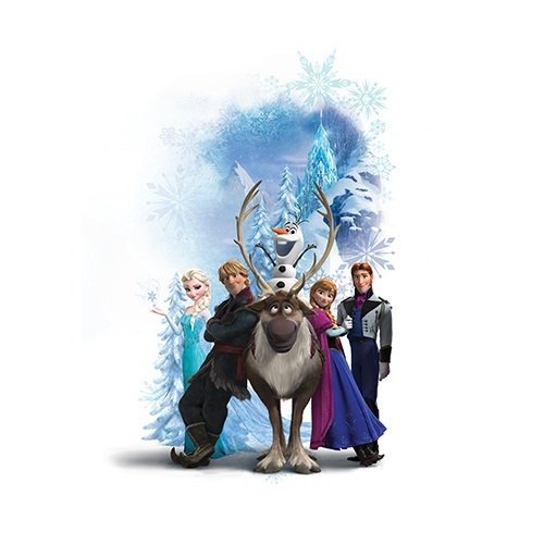Product Cover RoomMates Disney Frozen Character Winter Burst Peel And Stick Giant Wall Decals