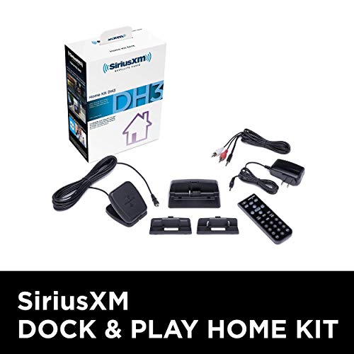 Product Cover SiriusXM SXDH3 Satellite Radio Home Dock Kit with Antenna and Charging Cable (Black)