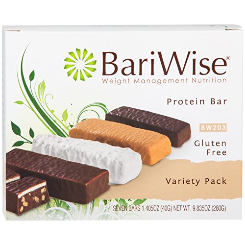 Product Cover BariWise Protein Bar/Diet Bars - High Protein, Trans Fat Free, Gluten Free, Aspartame Free (Variety Pack, 1 Box - 7 count)