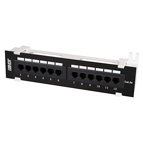 Product Cover Dshot12 Port UTP 10 inch Cat5e network Wall Mount Surface Patch Panel