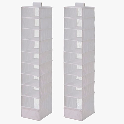 Product Cover Ikea Organizer Closet Storage Hanging Skubb (2 Pack) White
