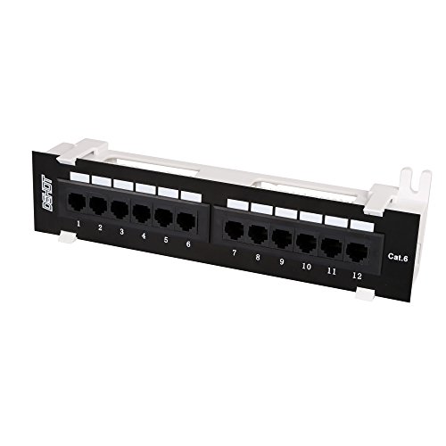 Product Cover Dshot 12 Port UTP 10 inch Cat6 network Wall Mount Surface Patch Panel