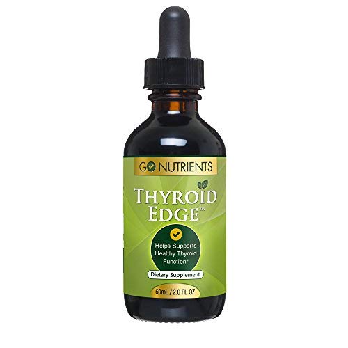 Product Cover Thyroid Edge - Thyroid Support Supplement for Improved Energy, Weight Loss & Metabolism Boost - 2 oz - 100% Money Back Guarantee