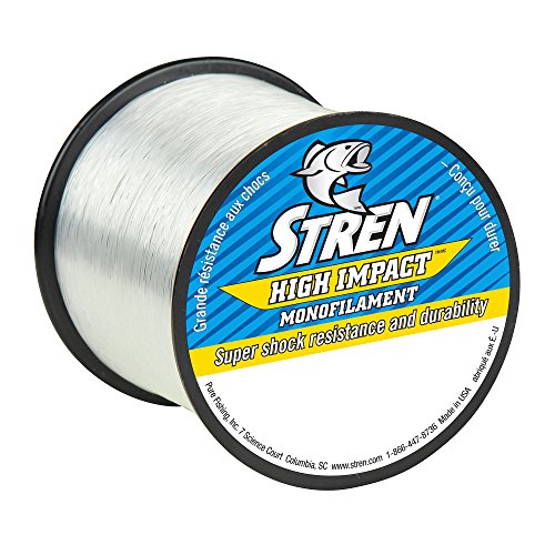 Product Cover Stren SHIQS10-15 High Impact Monofilament Fishing Line, Clear, 10 Pound, 1275 Yards