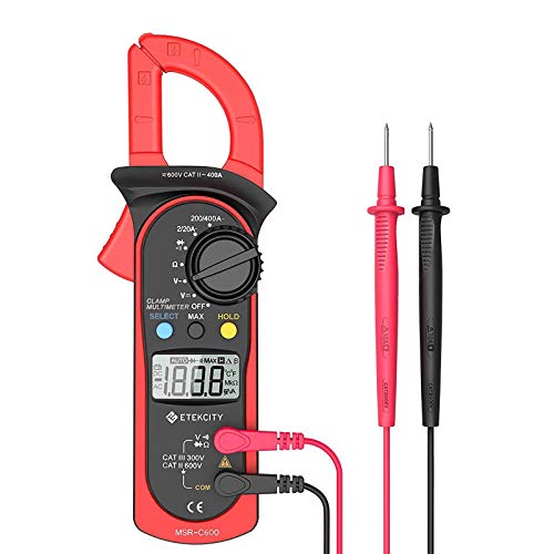 Product Cover Etekcity Auto-Ranging Clamp Meter, Digital Multimeter with Amp,Volt,Ohm,Diode and Resistance Test
