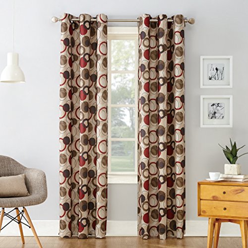 Product Cover No. 918 Celestial Geometric Print Grommet Curtain Panel, 48