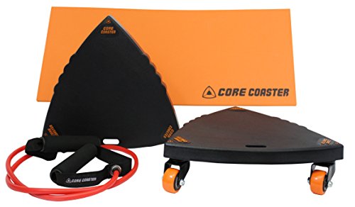 Product Cover Core Coaster - Ab, Core and Total Body Exercise System Wheel Ab Roller (2 Sliders, Mat, Band)