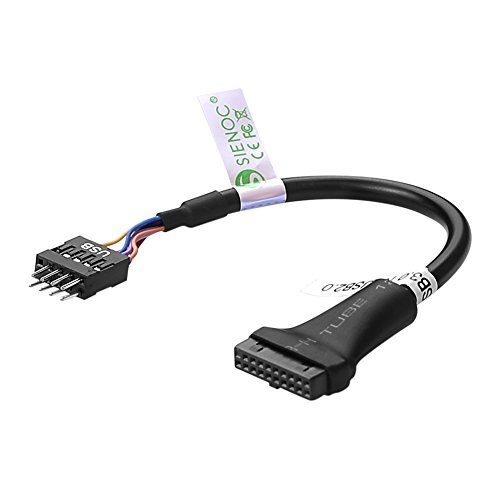 Product Cover SIENOC 19 Pin USB3.0 Female to 9 Pin USB2.0 Male Motherboard Cable Adapter Co.