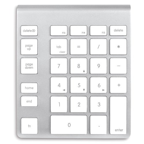 Product Cover Newer Tech Bluetooth Aluminum Keypad, White (NWTKPA28BTW)