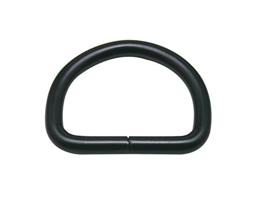 Product Cover Generic Metal Black D Ring Buckle 1.5