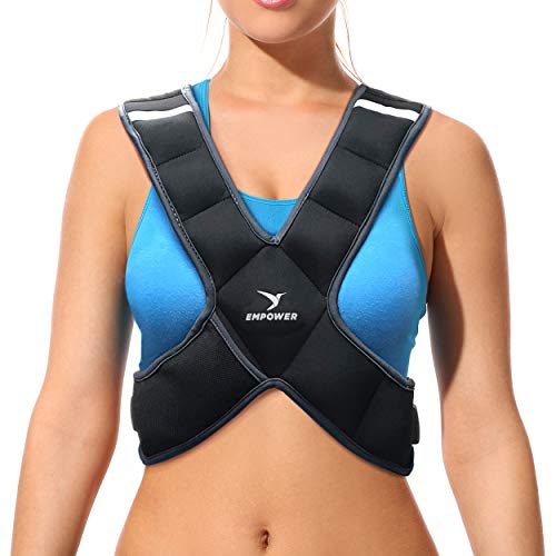 Product Cover Empower Weighted Vest for Women, Weight Vest for Running, Workout, Cardio, Walking, 4lb, 8lb, 16lb Adjustable Weight, 8lb Vest