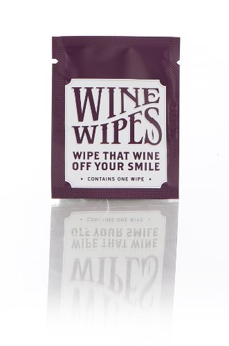 Product Cover Wine Wipes Party Favors pack of 50 individual wipes