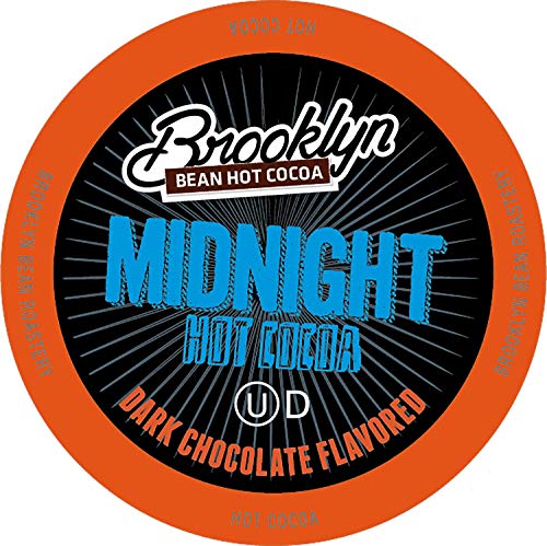 Product Cover Brooklyn Beans Midnight Dark Chocolate Hot Cocoa Pods, Compatible with 2.0 K-Cup Brewers, 40 Count