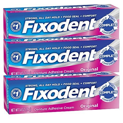 Product Cover Fixodent Complete Original Denture Adhesive Cream 1.4 Oz - Set of 3