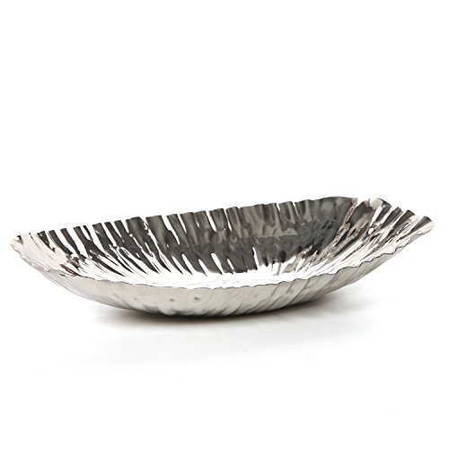 Product Cover Hosley's Silver Finish Decor Tray/Bowl - 13.6