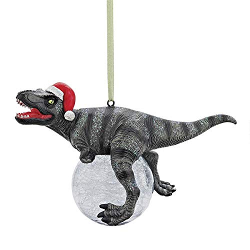 Product Cover Design Toscano Blitzer the T Rex Dinosaur Christmas Tree Ornament, 5 Inch, Single