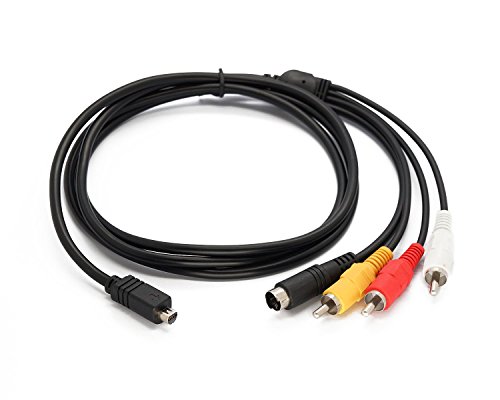 Product Cover Composite AV Cable Adapter (HY029) for Sony Handicam DCR-IP, DCR-DVD, DCR-SR, DCR-HC, DCR-IP, DCR-PC, HDR-SR, etc.