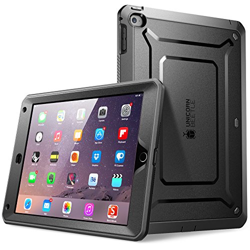 Product Cover iPad Air 2 Case, SUPCASE Apple iPad Air 2 Case [2nd Generation] 2014 Release [Unicorn Beetle PRO Series] Full-Body Rugged Hybrid Protective Case Cover with Built-in Screen Protector, Black/Black