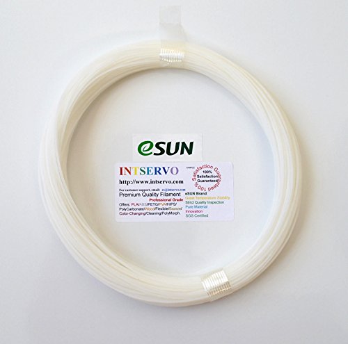 Product Cover eSUN 3D Printer Cleaning Filament 3mm Natural 0.1kg for Lulzbot, Ultimaker and All 3mm or 2.85mm FDM 3D Printers, 3mm Cleaning