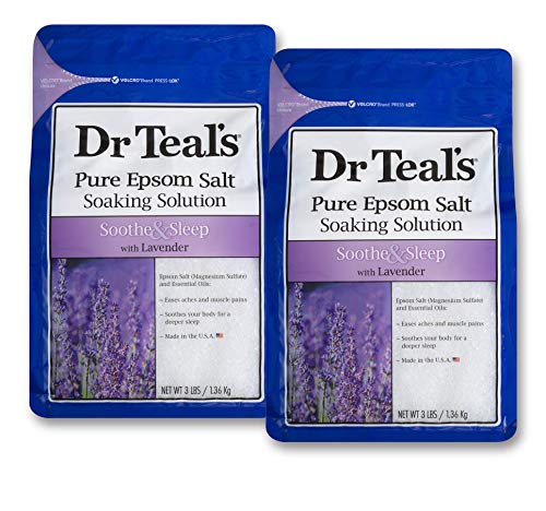Product Cover Dr Teals Lavender Epsom Salt - Soothe and Sleep - 2 bags (6lbs total)