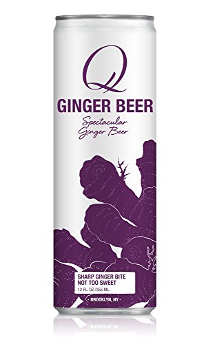 Product Cover Q Mixers Ginger Beer, Premium Cocktail Mixer, 12 oz (12 Slim Cans)