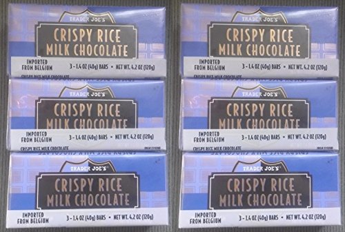 Product Cover NEW Trader Joe's Crispy Rice Milk Chocolate Candy Bars 6 PACK (18 candy bars ...