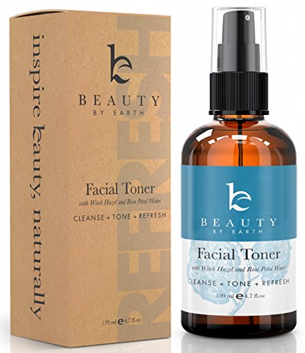 Product Cover Face Toner Rose Water Spray - Organic Witch Hazel & Rosewater Spray Facial Toner for Women, Skin Care Toner for Face Care, Face Mist to pH Balance, Face Spray Facial Mist With Hydrating Aloe Vera
