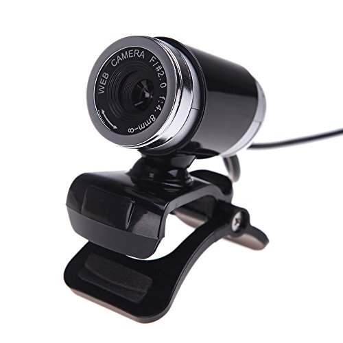 Product Cover Docooler USB 2.0 12 Megapixel HD Camera Web Cam with MIC Clip-on 360 Degree Black