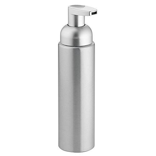 Product Cover iDesign Metro Rust Proof Aluminum Foaming Soap Dispenser Pump, for Kitchen or Bathroom - Brushed/Matte Silver