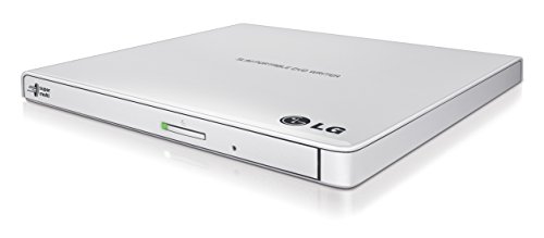 Product Cover LG Electronics 8X USB 2.0 Super Multi Ultra Slim Portable DVD+/-RW External Drive with M-DISC Support, Retail (White) GP65NW60