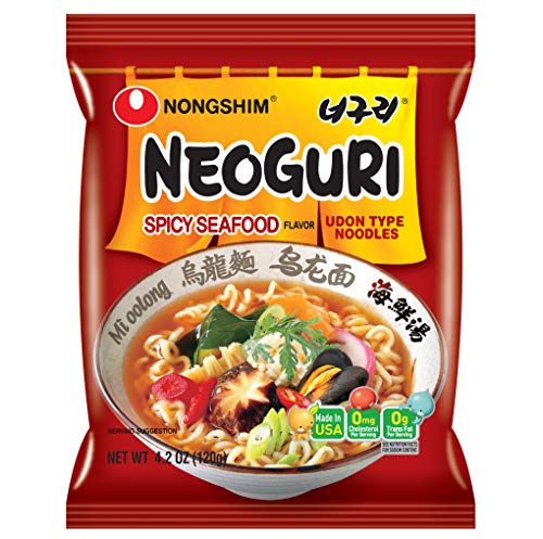 Product Cover Nongshim Neoguri Noodles, Spicy Seafood, 4.2 Ounce (Pack of 10)