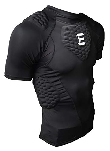 Product Cover EliteTek Padded Compression Shirt - CPS14 - Youth and Adult Sizes (Black, Youth L)