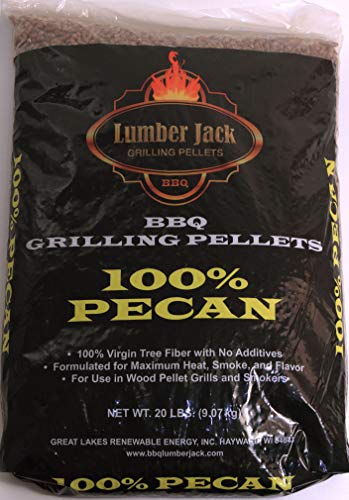 Product Cover Lumber Jack 100 Percent Pecan BBQ Grilling Pellets 40 Pounds (2 ea 20 Pound Bags)