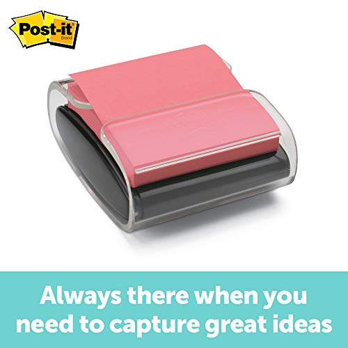 Product Cover Post-it Pop-up Note Dispenser, Black, Designed to work with Post-it Pop-up Notes, Fits 3 in. x 3 in. Notes, 1 Dispenser/Pack, (WD330-BK)