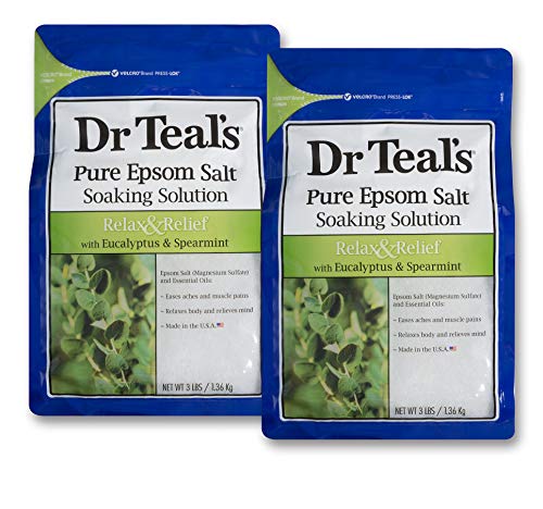 Product Cover Dr. Teal's Epsom Salt Soaking Solution With Eucalyptus Spearmint, 48 Ounce, Pack of 2
