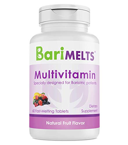 Product Cover BariMelts Multivitamin, Dissolvable Bariatric Vitamins, Natural Fruit Flavor, 60 Fast Melting Tablets