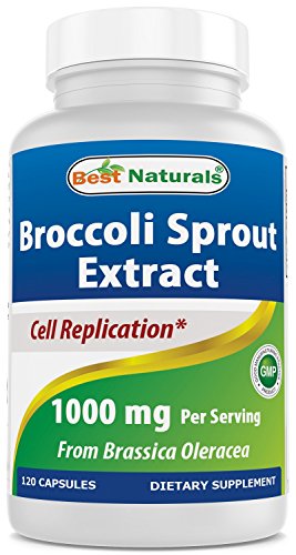 Product Cover Best Naturals Broccoli Sprouts Extract, 1000 mg, 120 Count